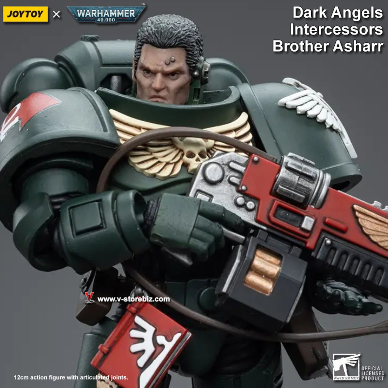 JoyToy Action Figure Warhammer 40K Dark Angels Intercessors Brother Nadael  » Joytoy Figure