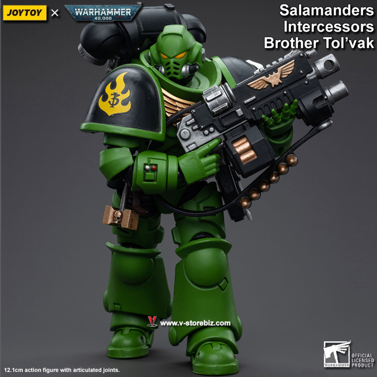 Salamanders Intercessors Sergeant Tsekgan 1/18 Scale | Warhammer 40K 