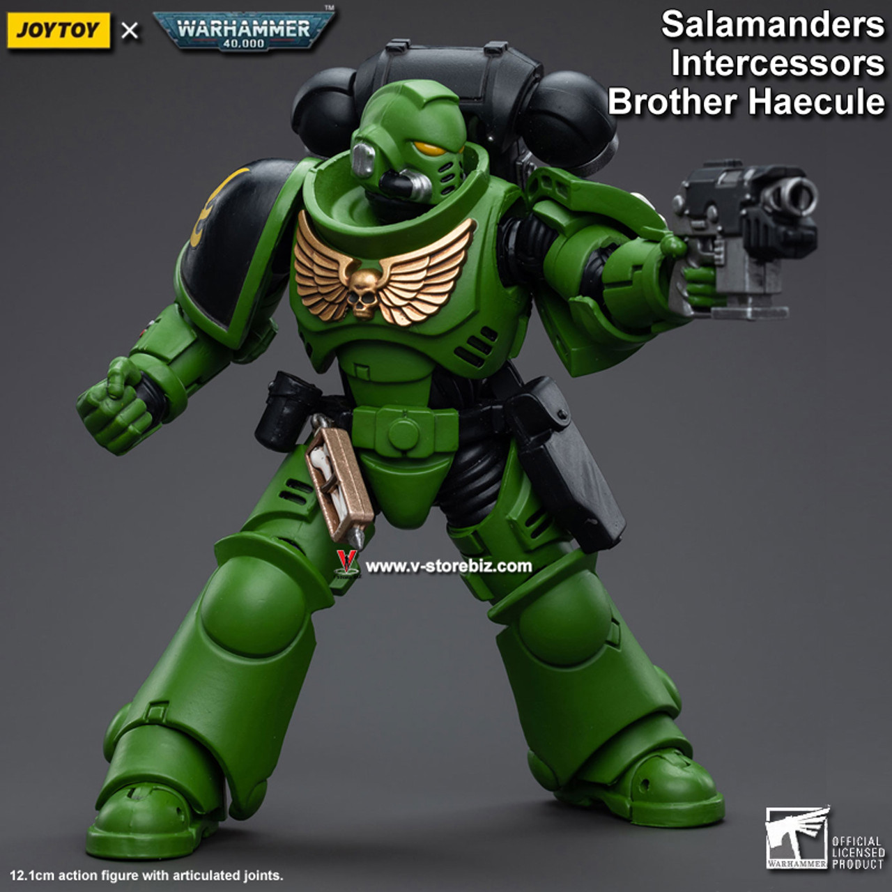 JoyToy Warhammer 40K: Salamanders Assault Intercessors Brother T'Kren 1:18  Scale Figure