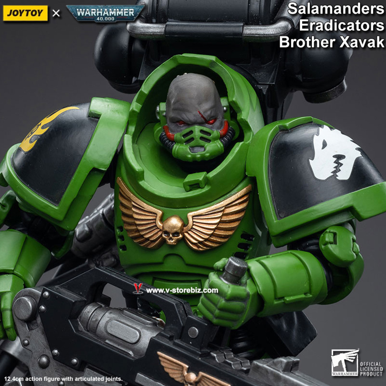 JOYTOY Warhammer 40K Salamanders: Captain Adrax Agatone - V Store  Collectibles