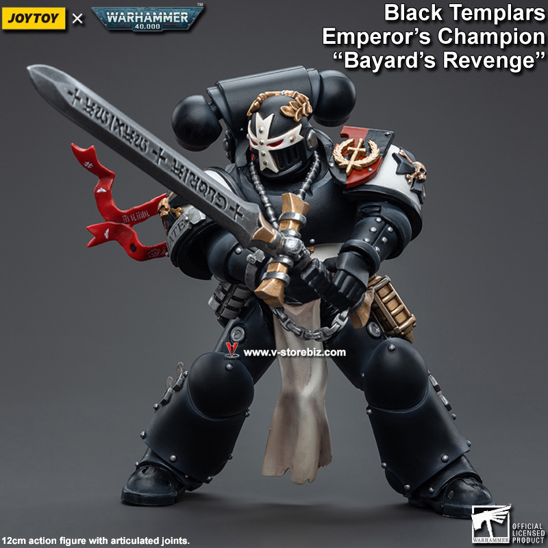 JOYTOY Warhammer 40K Black Templars Emperor's Champion 