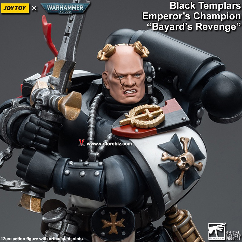 JOYTOY Warhammer 40K Black Templars Emperor's Champion 