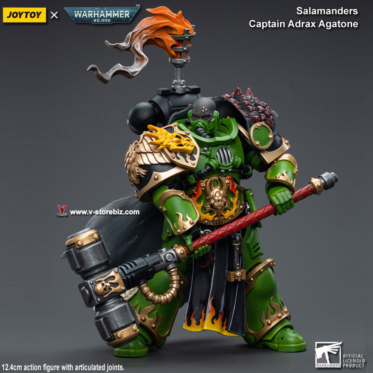 JOYTOY Warhammer 40K Salamanders: Captain Adrax Agatone - V Store  Collectibles