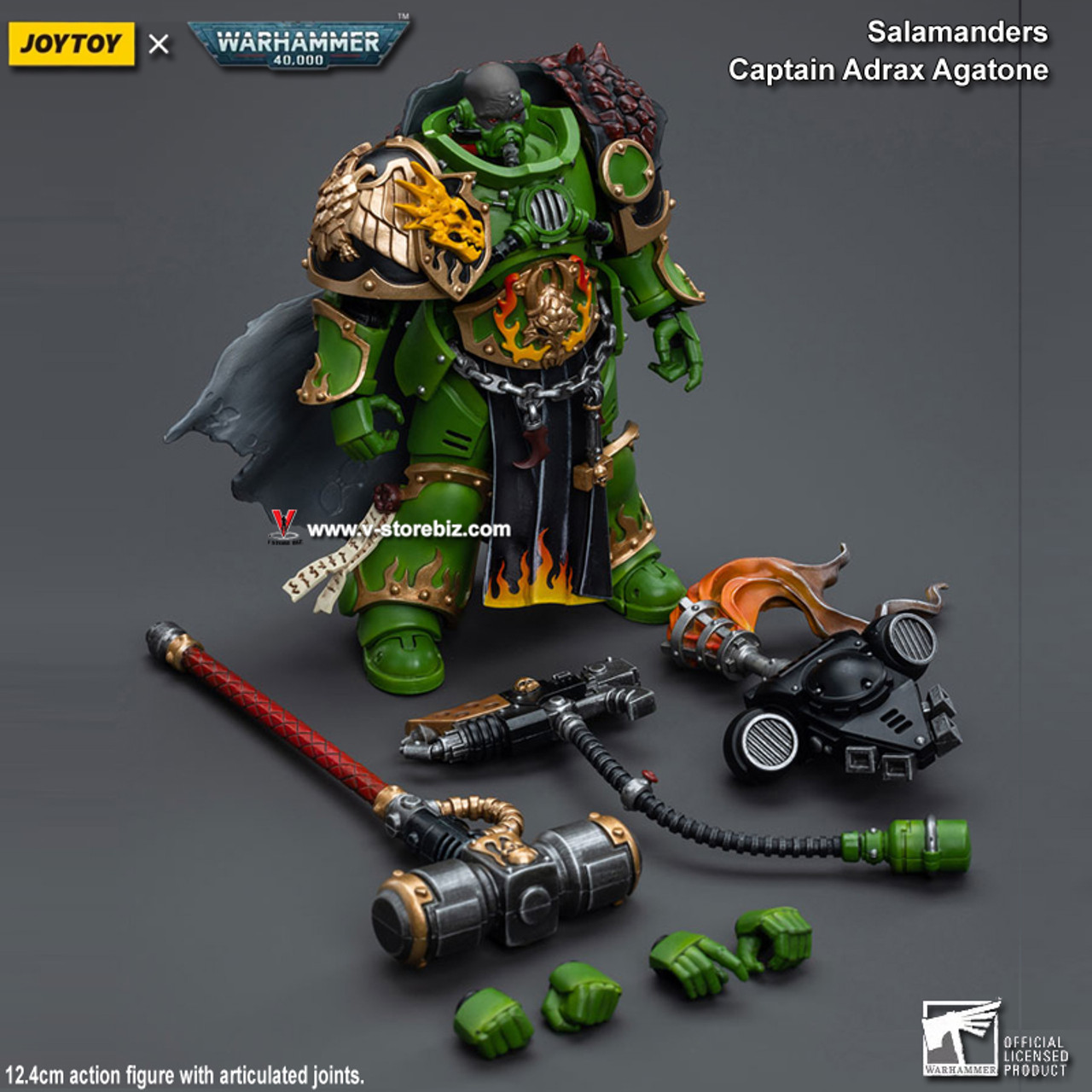 JOYTOY Warhammer 40K Salamanders: Captain Adrax Agatone - V Store  Collectibles