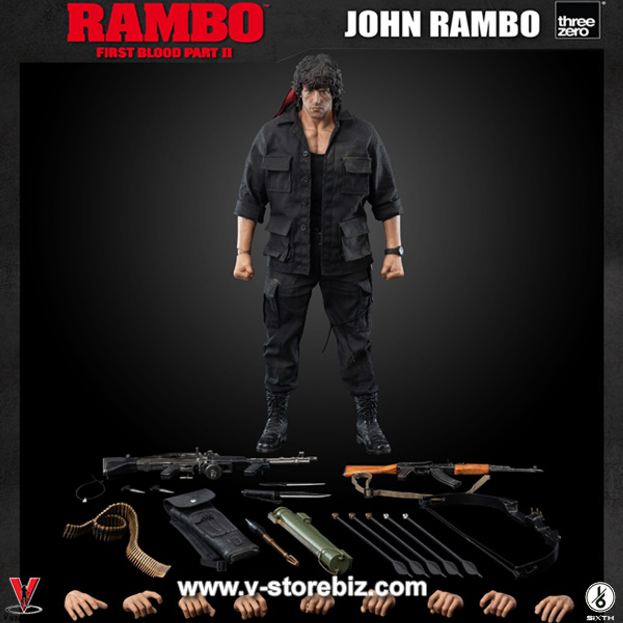 Three Zero 3Z0328 Rambo: First Blood Part II - John Rambo