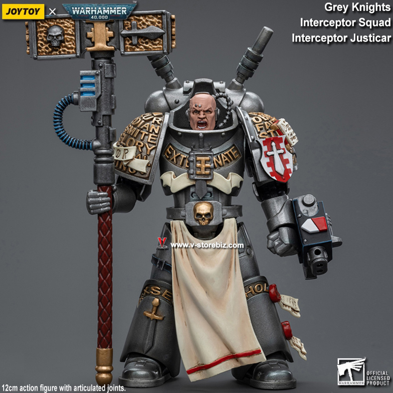 Grey Knights Brotherhood Terminator Squad Captain 1/18 Scale | Warhammer  40K | Joy Toy Action figures