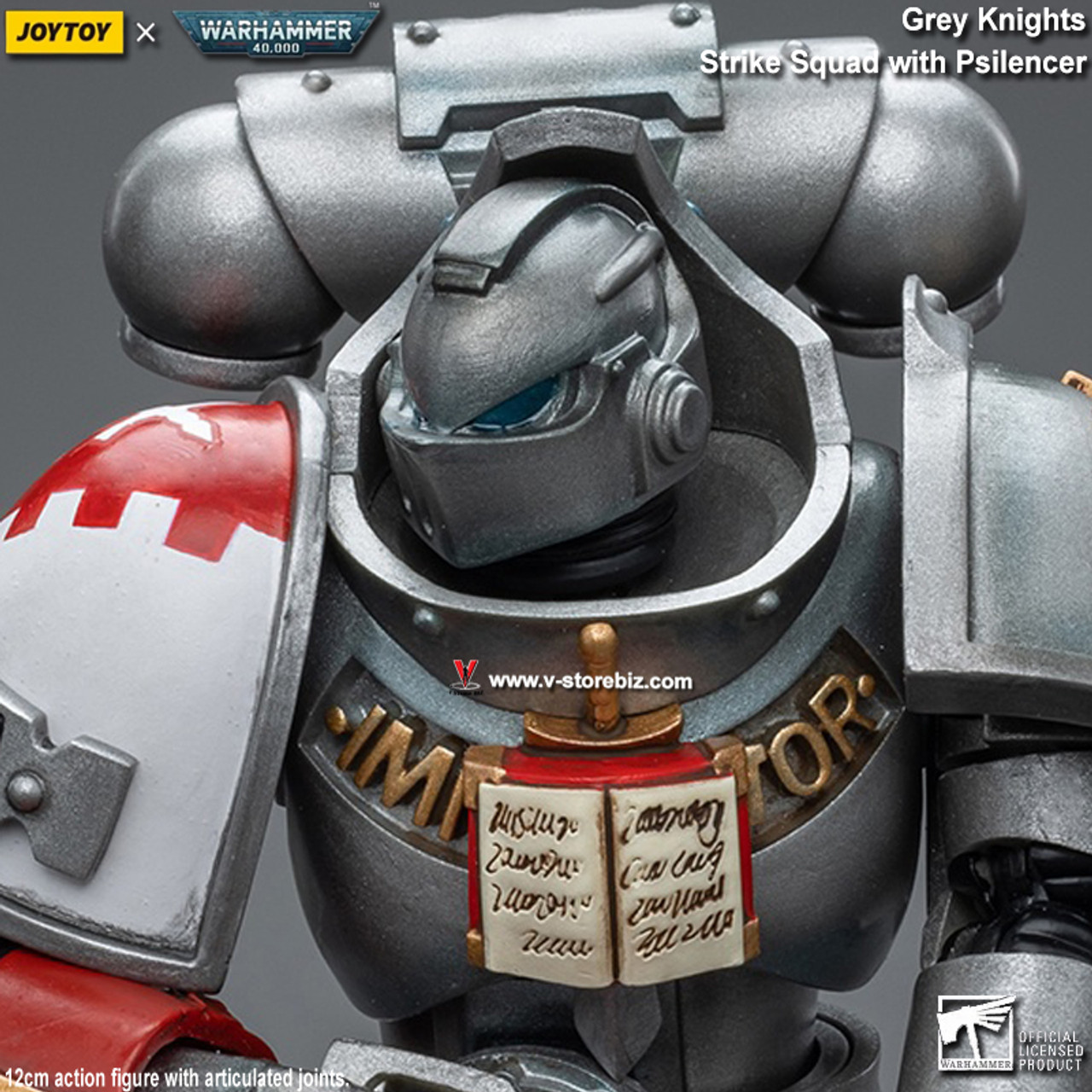 JoyToy Source 1/18 Warhammer 40K Grey Knights Strike Squad Grey Knight w/  Psilencer - GunDamit Store