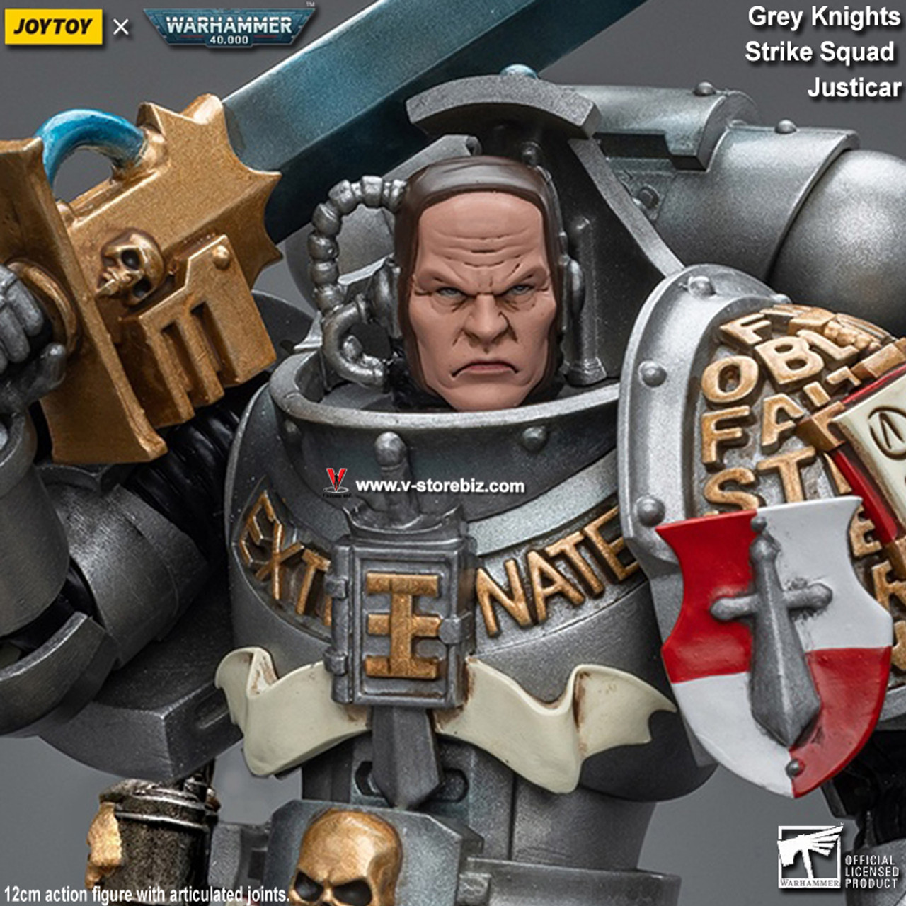 Grey Knights Strike Squad Grey Knight with Psycannon - Warhammer 40K Action  Figure By JOYTOY