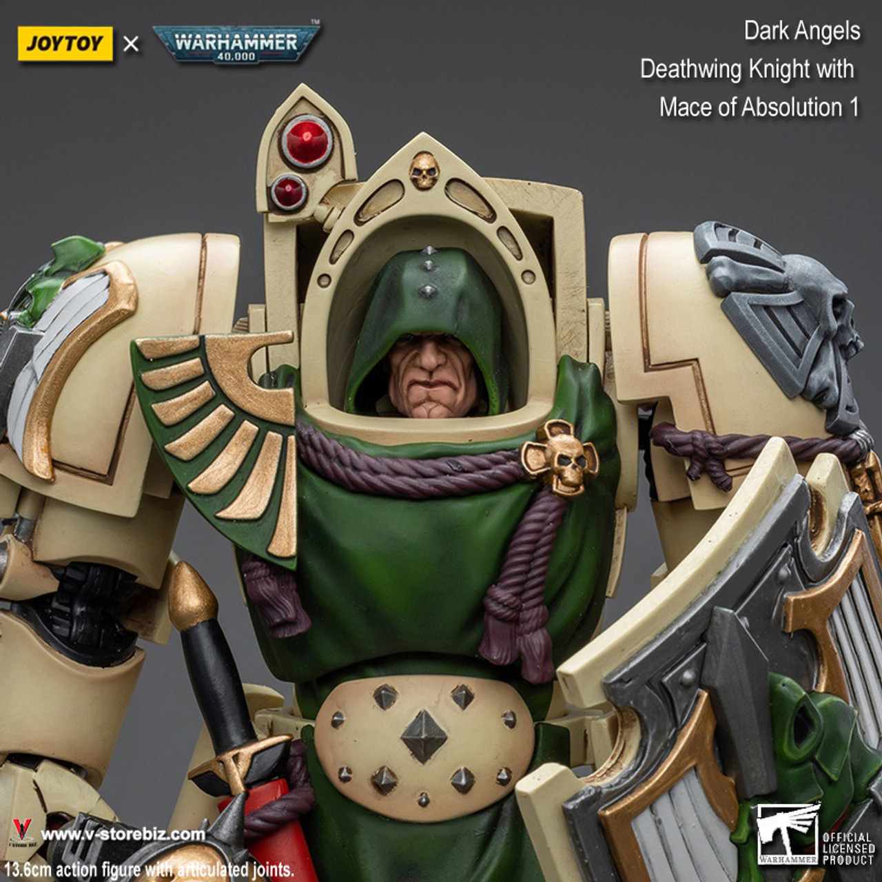 JOYTOY Warhammer 40K: Deathwing Knight with Mace of