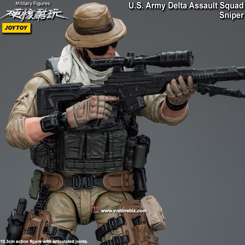 HiPlay JoyToy JT9527 - Action Figure Sniper In Scala 1:18 - Statuetta Da Collezione In ABS/PVC, Altezza 10,6 Cm