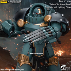 JOYTOY Warhammer The Horus Heresy: Tartaros Terminator Squad Terminator With Lightning Claws