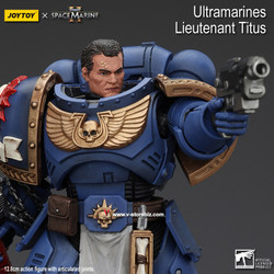 JOYTOY Warhammer Space Marine II Ultramarines Lieutenant Titus (JT00058)