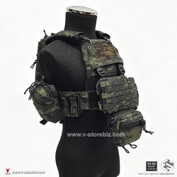 E&S 26073B Paramilitary FCPC V6 Plate Carrier & Pouches