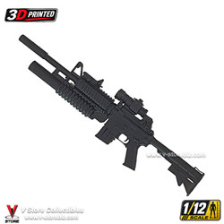 3D Printed 1/12 M4 with M203 & Scope (CA005.205)