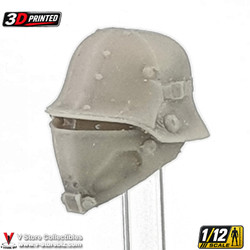 3D Printed 1/12 Deathshead Commando Helmet (CA005.204)