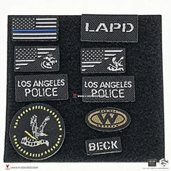 E&S 26074A LAPD SWAT Patches & Oval Badge