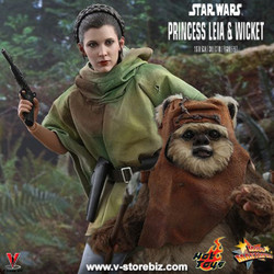 Hot Toys MMS551 Star Wars: Return of the Jedi Princess Leia & Wicket