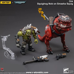 JOYTOY Warhammer 40K JT3112 Orks Squighog Nob on Smasha Squig