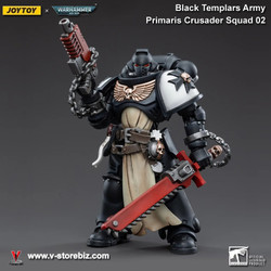 JOYTOY Warhammer 40K Black Templars Army Primaris INITIATE EGELARD