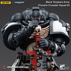 JOYTOY Warhammer 40K Black Templars Army Primaris INITIATE EGELARD