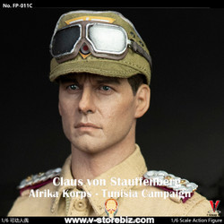 Facepoolfigure FP011C Stauffenberg Afrika Korps Tunisia Campaign 