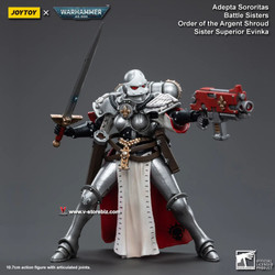 [SOLD OUT] JOYTOY x Warhammer 40K Adapta Sororitas Battle Sisters Order of the Argent Shroud: Sister Superior Evinka