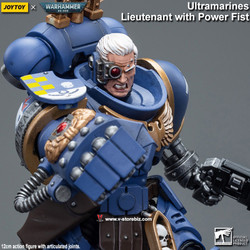 JOYTOY Warhammer 40K: Ultramarines Lieutenant with Power Fist