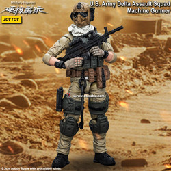 JOYTOY Military Series: U.S. Army Delta Assault Squad: Machine Gunner