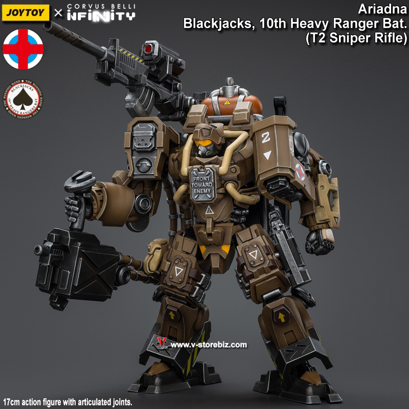 JOYTOY Corvus Belli Infinity: Ariadna Blackjacks 10th Heavy Ranger Bat (T2 Sniper Rifle) 