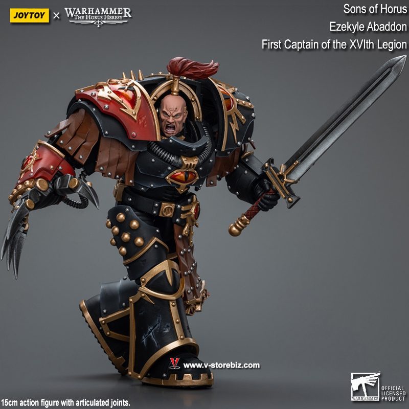 JOYTOY Warhammer The Horus Heresy: Ezekyle Abaddon, First Captain of the XVIth Legion