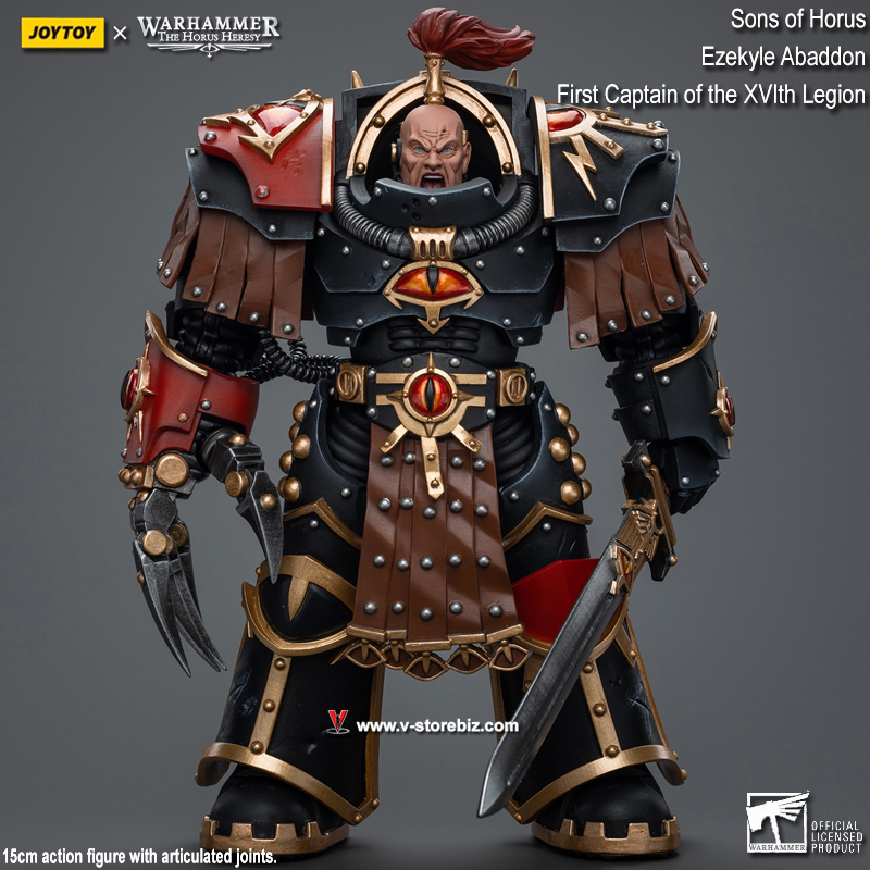 JOYTOY Warhammer The Horus Heresy: Ezekyle Abaddon, First Captain of the XVIth Legion