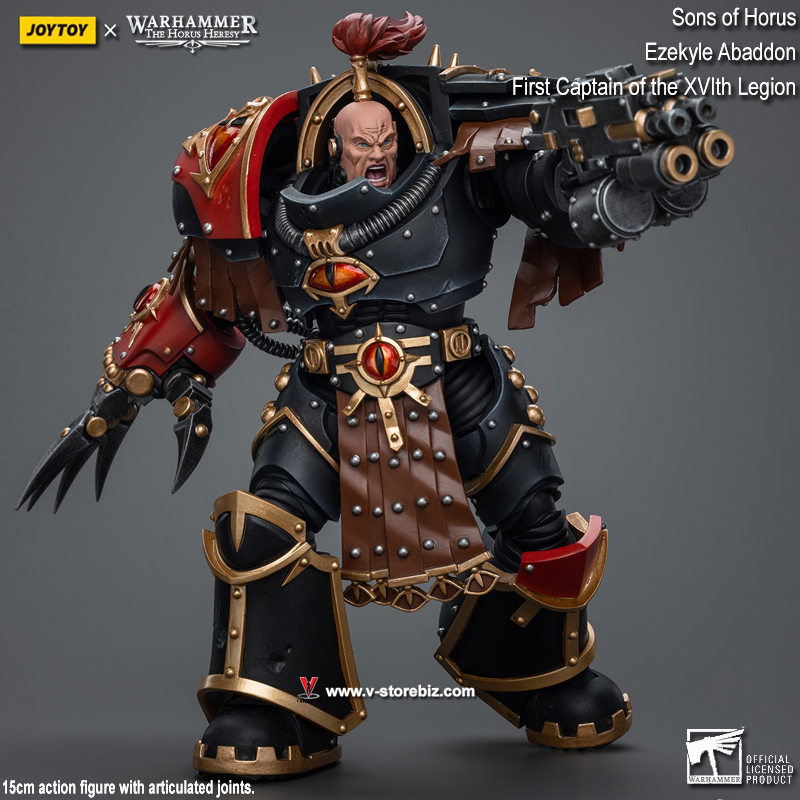 JOYTOY Warhammer The Horus Heresy: Ezekyle Abaddon, First Captain of the XVIth Legion