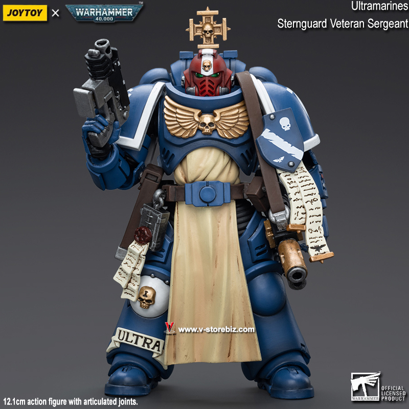 JOYTOY Warhammer 40K: Ultramarines Sternguard: Veteran Sergeant 