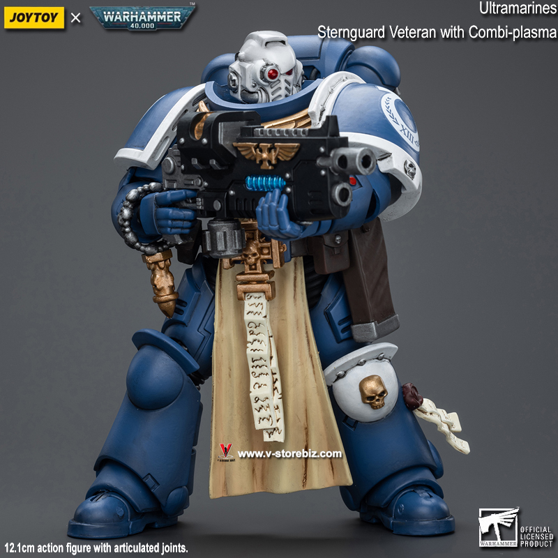 JOYTOY Warhammer 40K: Ultramarines Sternguard Veteran with Combi-Plasma