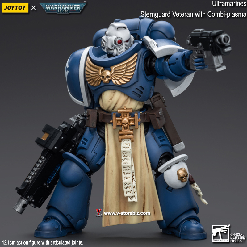 JOYTOY Warhammer 40K: Ultramarines Sternguard Veteran with Combi-Plasma