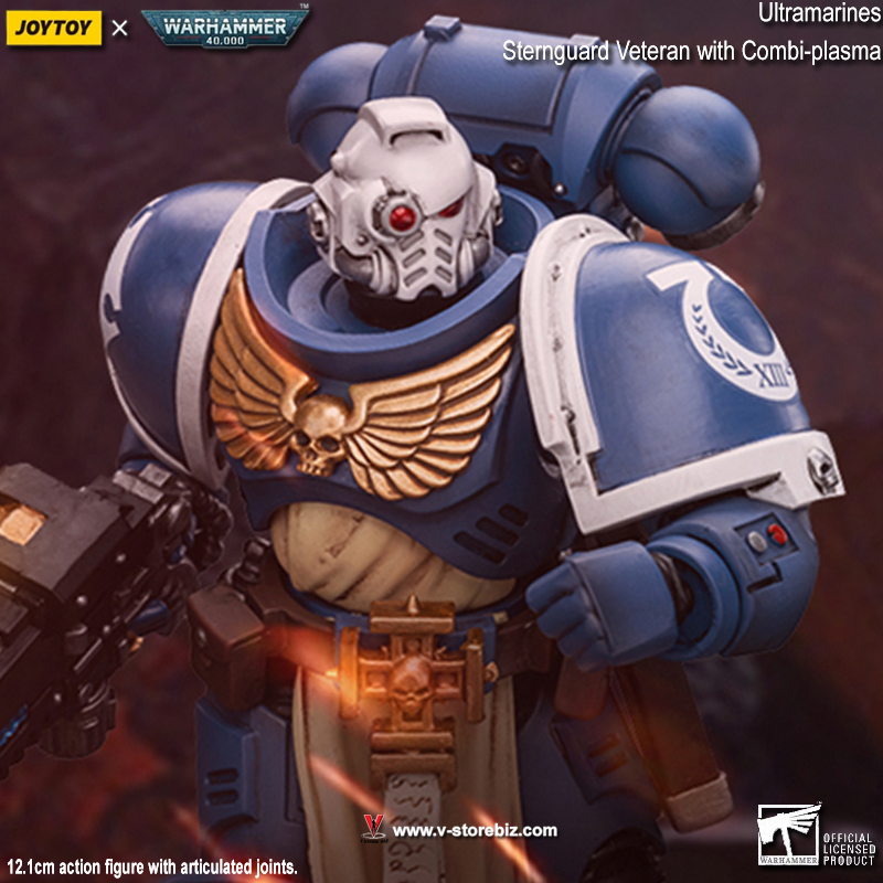 JOYTOY Warhammer 40K: Ultramarines Sternguard Veteran with Combi-Plasma