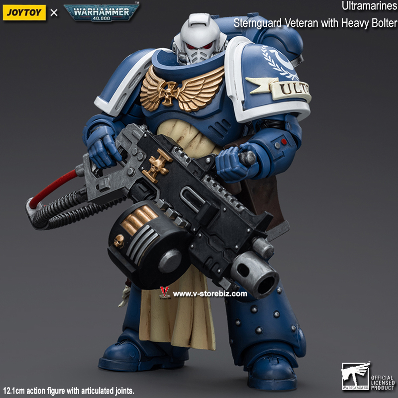 JOYTOY Warhammer 40K: Ultramarines Sternguard Veteran with Heavy Bolter