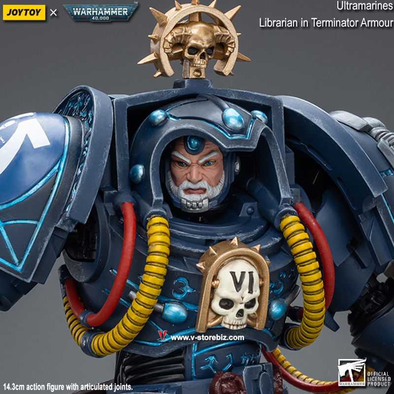 JOYTOY Warhammer 40K JT9794 Ultramarines Librarian in Terminator Armour