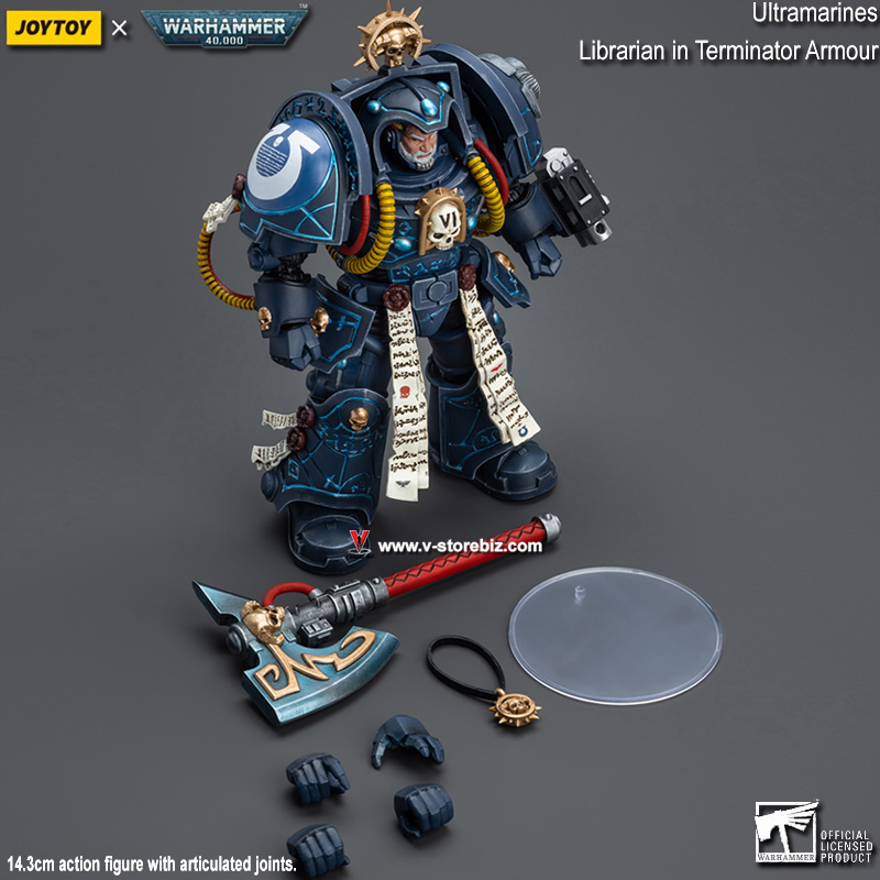 JOYTOY Warhammer 40K: Ultramarines Librarian in Terminator Armour