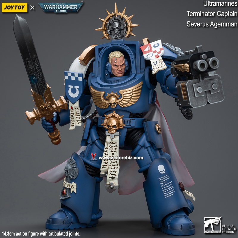 JOYTOY Warhammer 40K: Ultramarines Terminator Captain Severus Agemman