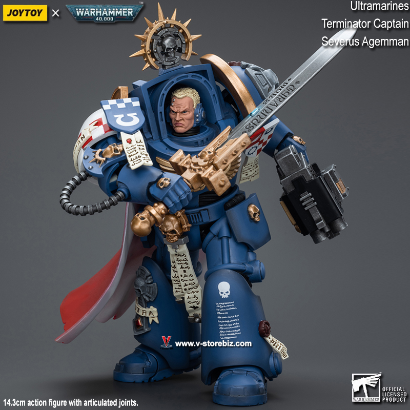 JOYTOY Warhammer 40K: Ultramarines Terminator Captain Severus Agemman