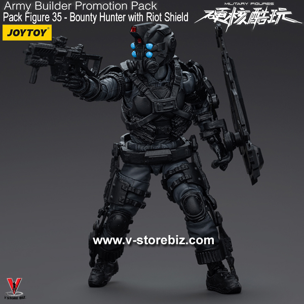 JOYTOY Army Builder Promotion Pack: Figure 35 Bounty Hunter with Riot Shield