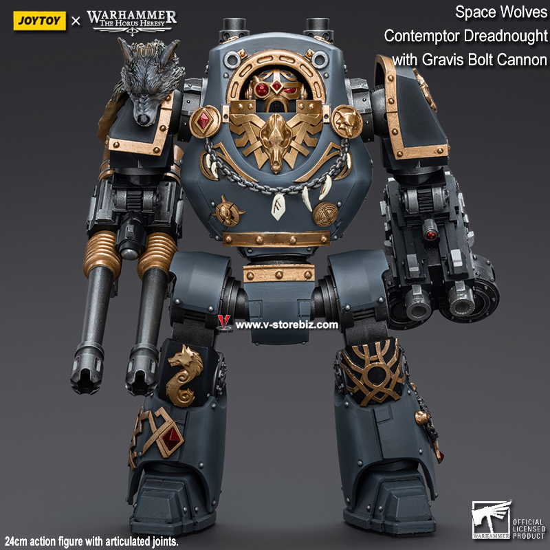 JOYTOY Warhammer The Horus Heresy: Space Wolves Contemptor Dreadnought with Gravis Bolt Cannon