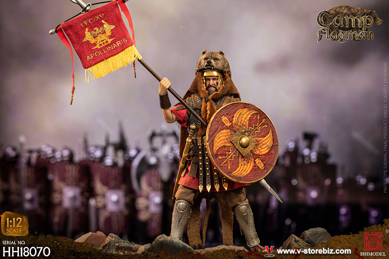 HHMODEL HH18070 1/12 Imperial Legion: Rome Camp Flagman 