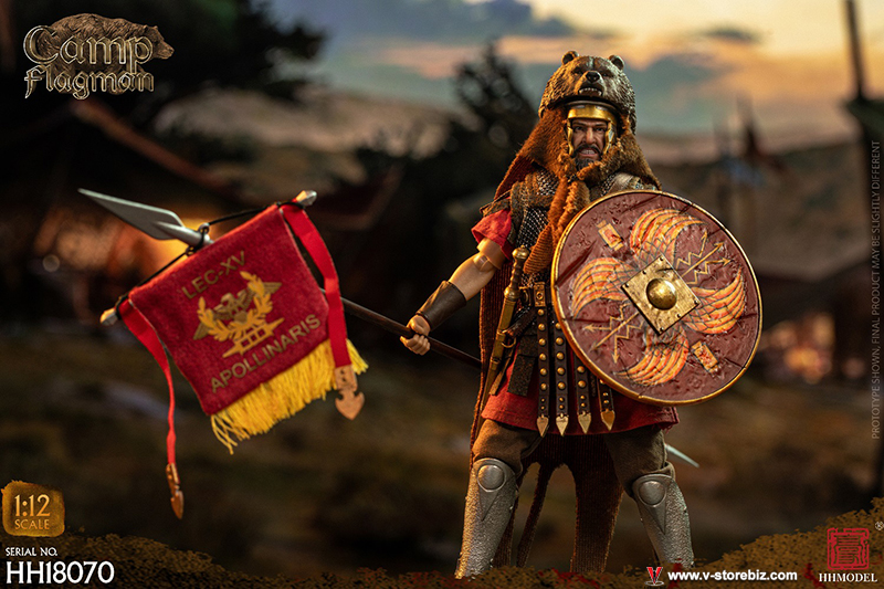 HHMODEL HH18070 1/12 Imperial Legion: Rome Camp Flagman 