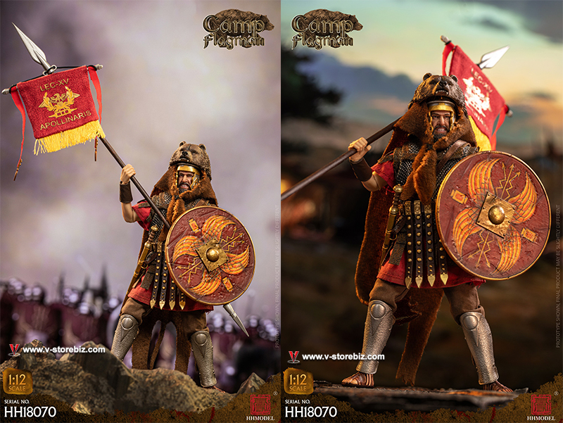HHMODEL HH18070 1/12 Imperial Legion: Rome Camp Flagman 