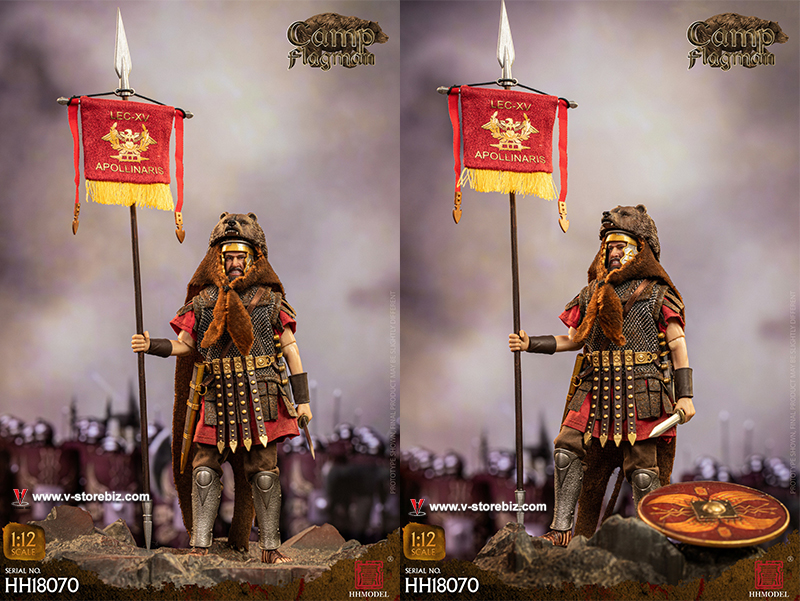 HHMODEL HH18070 1/12 Imperial Legion: Rome Camp Flagman 