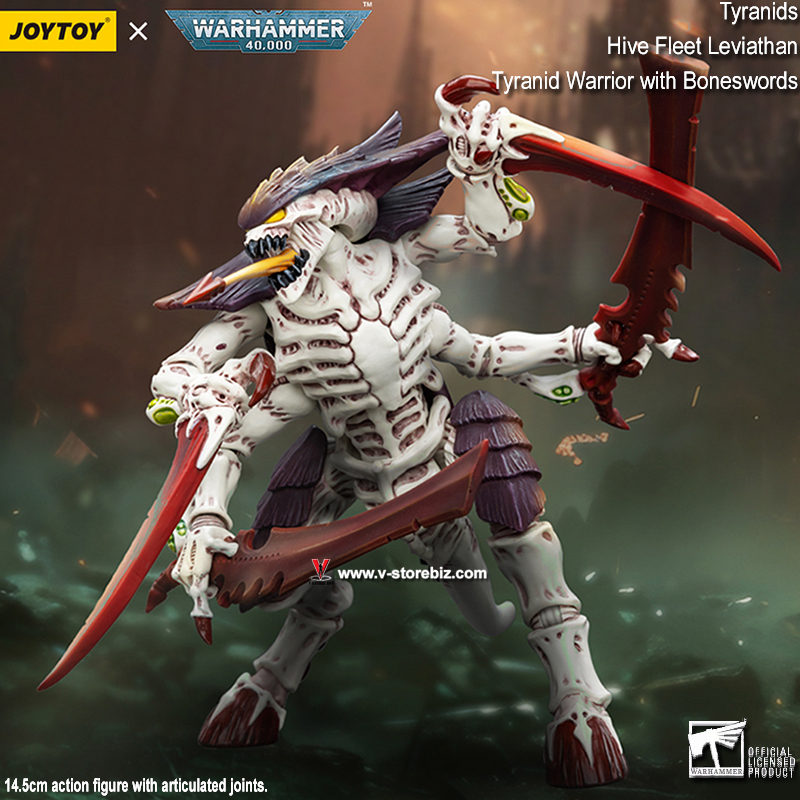 JOYTOY Warhammer 40K: Tyranids Hive Fleet Leviathan Tyranid Warrior with Boneswords