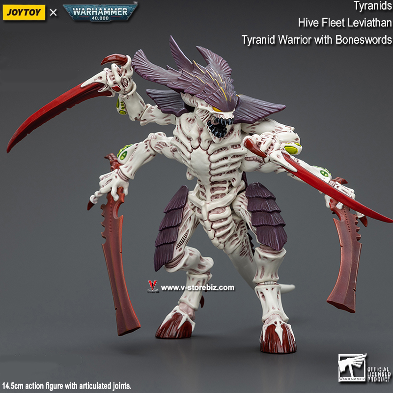 JOYTOY Warhammer 40K: Tyranids Hive Fleet Leviathan Tyranid Warrior with Boneswords