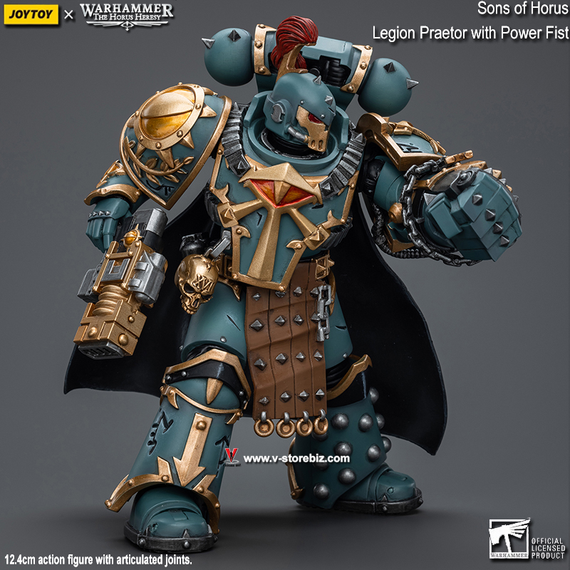 JOYTOY Warhammer JT7493 Sons Of Horus - Legion Praetor With Power Fist